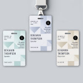 イベント会議企業ののビジネス青ID名 バッジ