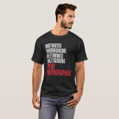 イベント写真撮影スタッフHardworking P Tシャツ (正面フル)