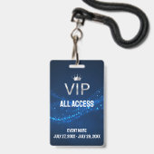 イベント写真VIPオールアクセスパス イベント バッジ (正面（ネックストラップ付）)