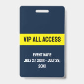 イベント写真VIPオールアクセスパス イベント バッジ (裏面)