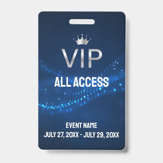 イベント写真VIPオールアクセスパス イベント バッジ (正面)