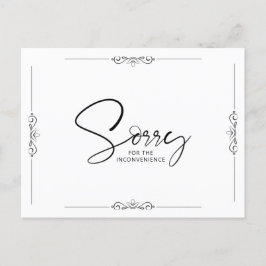 イベント取消又は延滞ブラックリマインド 案内ポストカード