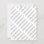 イベント情報のパーソナライズ写真アートワークの追加 出欠カード (正面)