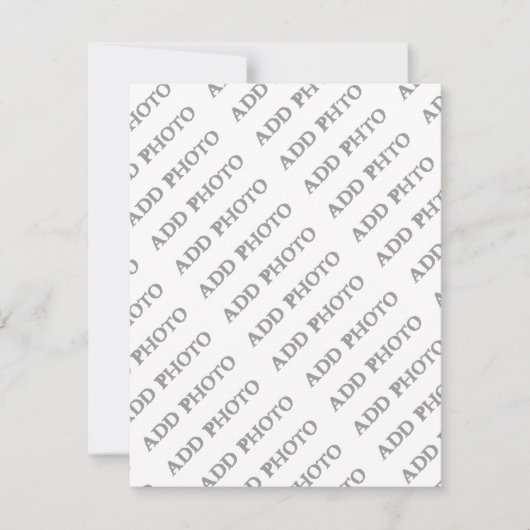 イベント情報のパーソナライズ写真アートワークの追加 出欠カード (正面)