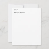 イベント情報のパーソナライズ写真アートワークの追加 出欠カード (裏面)