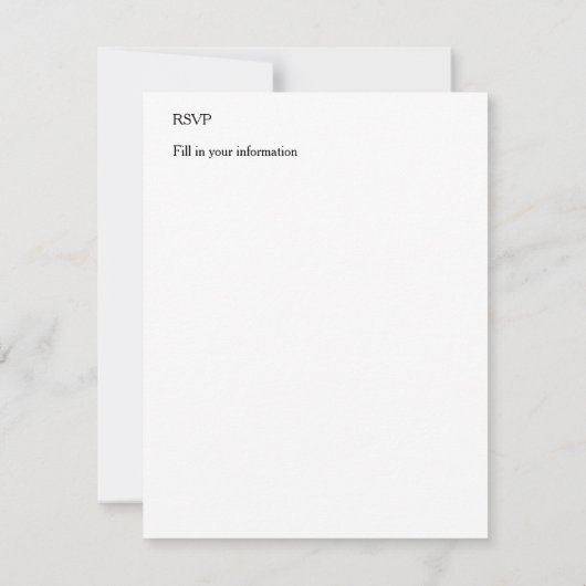 イベント情報のパーソナライズ写真アートワークの追加 出欠カード (裏面)