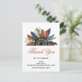 イベント政治運動の貢献者に感謝 ポストカード (スタンド正面)