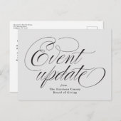 イベント更新グレー ポストカード (正面/裏面)