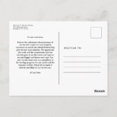 イベント更新グレー ポストカード (裏面)