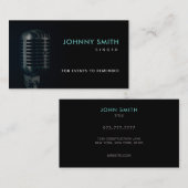 イベント歌手のスローガンと名刺 名刺 (正面/裏面)