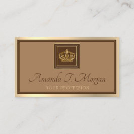イベント王室のズ結婚ゴールデンクラウンフレームブラウンVIP 名刺
