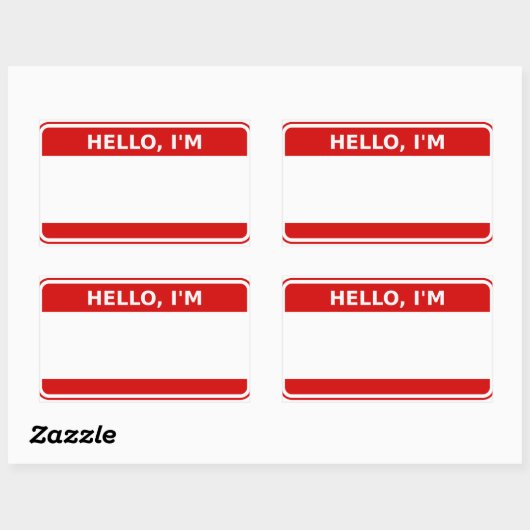 イベント用のステッカー名 長方形シール (シート)