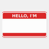 イベント用のステッカー名 長方形シール (正面)