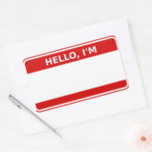 イベント用のステッカー名 長方形シール (封筒)