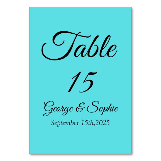 イベント用のミニマルなゴールドテーブルナンバー テーブルナンバー (正面)