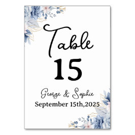 イベント用のミニマルなゴールドテーブルナンバー テーブルナンバー