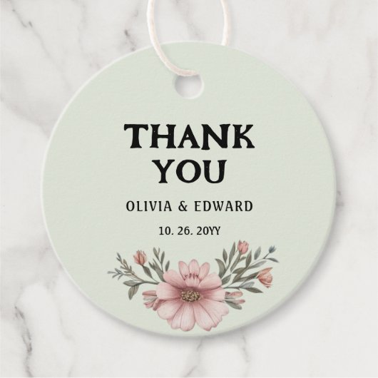 イベント用カスタムサンキューステッカー フェイバータグ (正面)