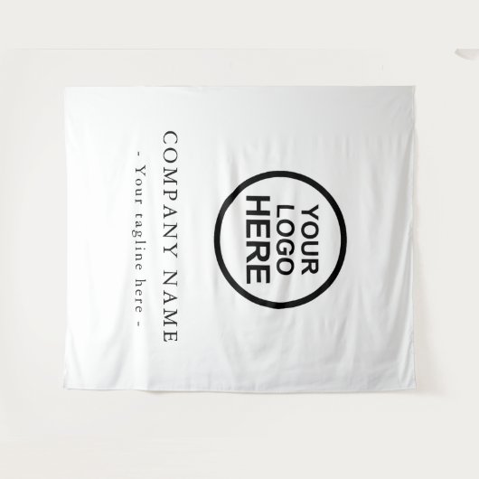 イベント用カスタム企業ロゴの背景 タペストリー (正面(横))