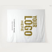 イベント用カスタム企業ロゴの背景 タペストリー (正面(横))