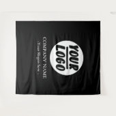 イベント用カスタム企業ロゴ背景 タペストリー (正面(横))