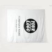 イベント用カスタム企業ロゴ背景 タペストリー (正面(横))