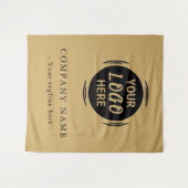 イベント用カスタム会社ロゴの背景タペストリー タペストリー (正面(横))