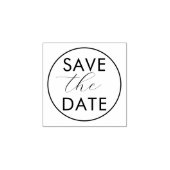イベント用スタイリッシュなSave the Date木製スタンプ ラバースタンプ (インプリント)
