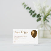 イベント用メタリックブロンズ風船おむつくじ エンクロージャーカード (スタンド正面)