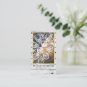 イベント素朴/木材/ワイングラス 名刺 (スタンド正面)