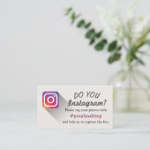 イベント結婚の写真Instagramハッシュタグの挿入 エンクロージャーカード (スタンド正面)