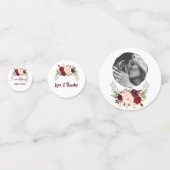 イベント結婚誕生日ブルゴーニュフローラ金ゴールド コンフェッティ (正面)