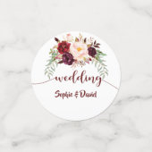 イベント結婚誕生日ブルゴーニュフローラ金ゴールド コンフェッティ (スモール正面)