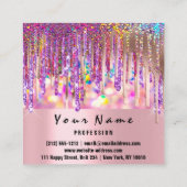 イベント製造ウェディングプランナー自筆装置 スクエア名刺 (裏面)