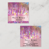 イベント製造ウェディングプランナー自筆装置 スクエア名刺 (正面/裏面)