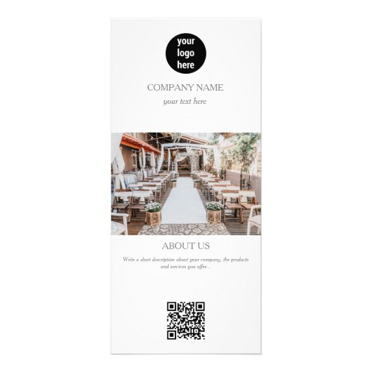 イベント計画のビジネス広告プロモーション ラックカード (正面)