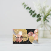 イベント計画グリッターきらめくバラビジネスカー 名刺 (スタンド正面)