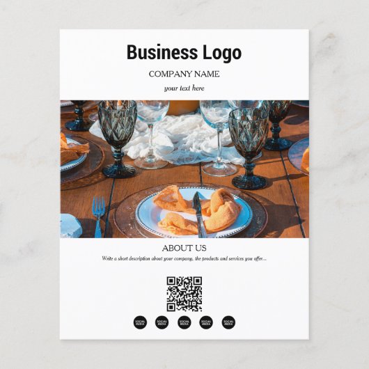 イベント計画ビジネスプロモーションソーシャルメディア チラシ (正面)