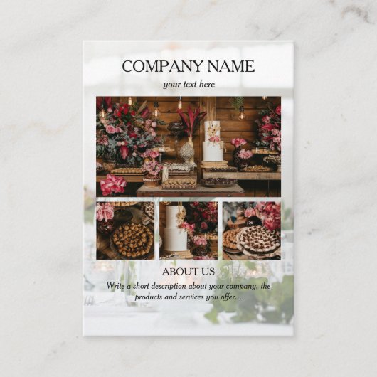 イベント計画ビジネス5写真ソーシャルメディア 名刺 (正面)