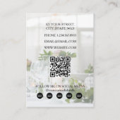 イベント計画ビジネス5写真ソーシャルメディア 名刺 (裏面)