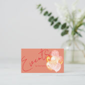 イベント計画モダングリッターバルーン 名刺 (スタンド正面)