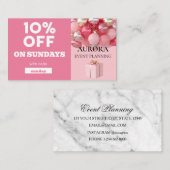 イベント計画割引販売 名刺 (正面/裏面)