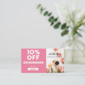 イベント計画割引販売 名刺 (スタンド正面)