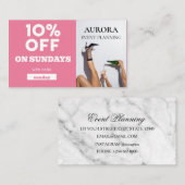 イベント計画割引販売 名刺 (正面/裏面)