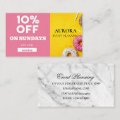 イベント計画割引販売 名刺 (正面/裏面)