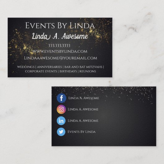 イベント計画 名刺 (正面/裏面)