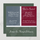 イベント記エレガント念パーティの招待状 招待状 (正面/裏面)