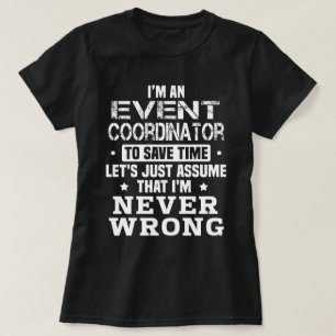 イベント調整者 Tシャツ