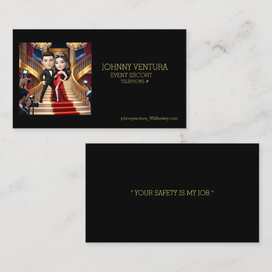 「イベント護衛」 名刺 (正面/裏面)