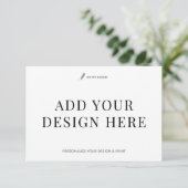 イベント返信カード印刷 3.5x5" オーダーメイド RSVP (スタンド正面)