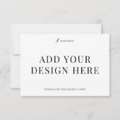 イベント返信カード印刷 3.5x5" オーダーメイド RSVP (裏面)